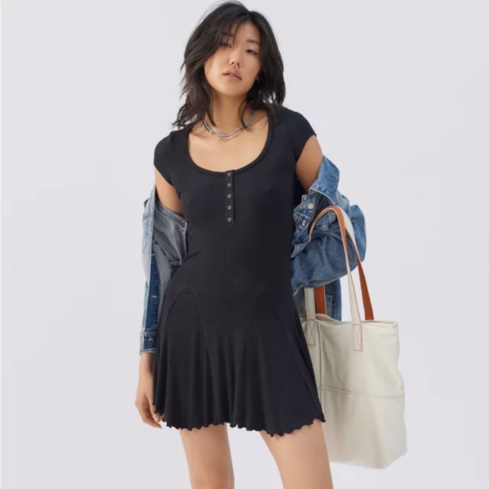 UO Casual Mini Black Dress (Maureen Henley)